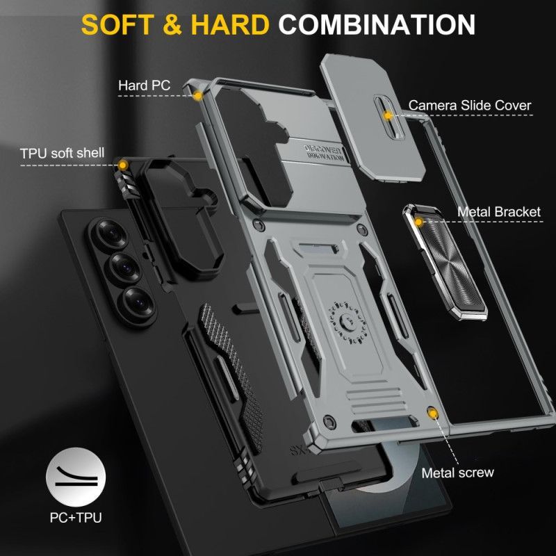 Coque Samsung Galaxy Z Fold 7 Ultra Résistante Support et Protection d'Objectif