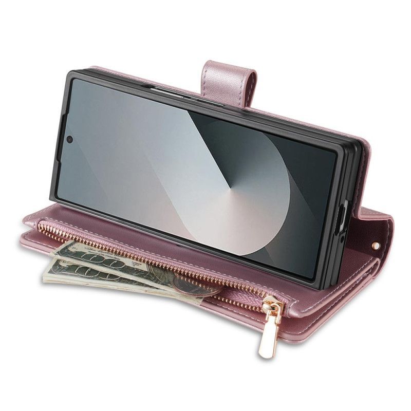 Housse Samsung Galaxy Z Fold 7 Matelassée avec Bandoulière et Lanière