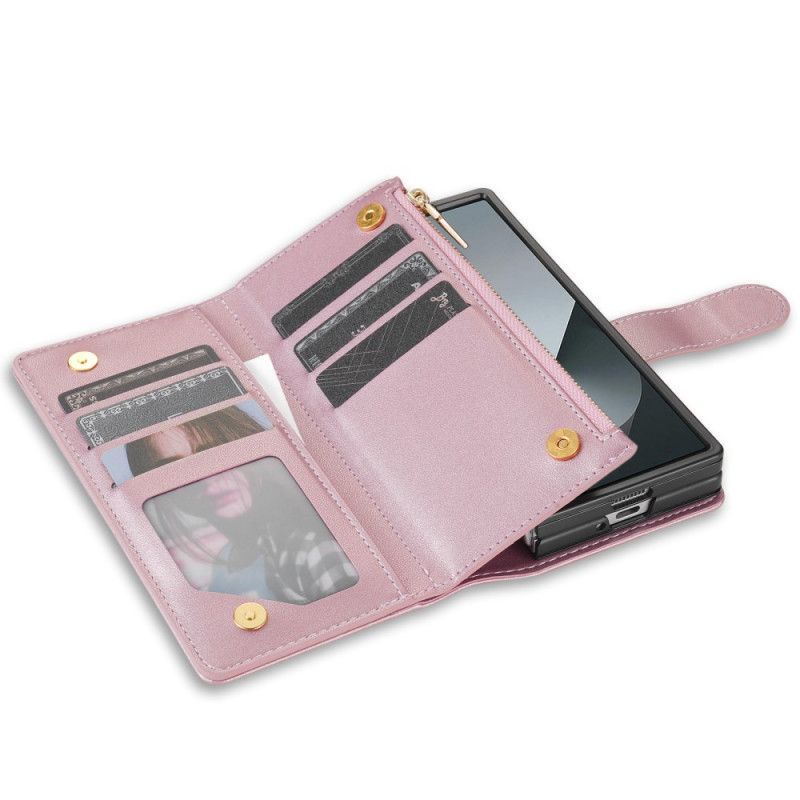 Housse Samsung Galaxy Z Fold 7 Matelassée avec Bandoulière et Lanière