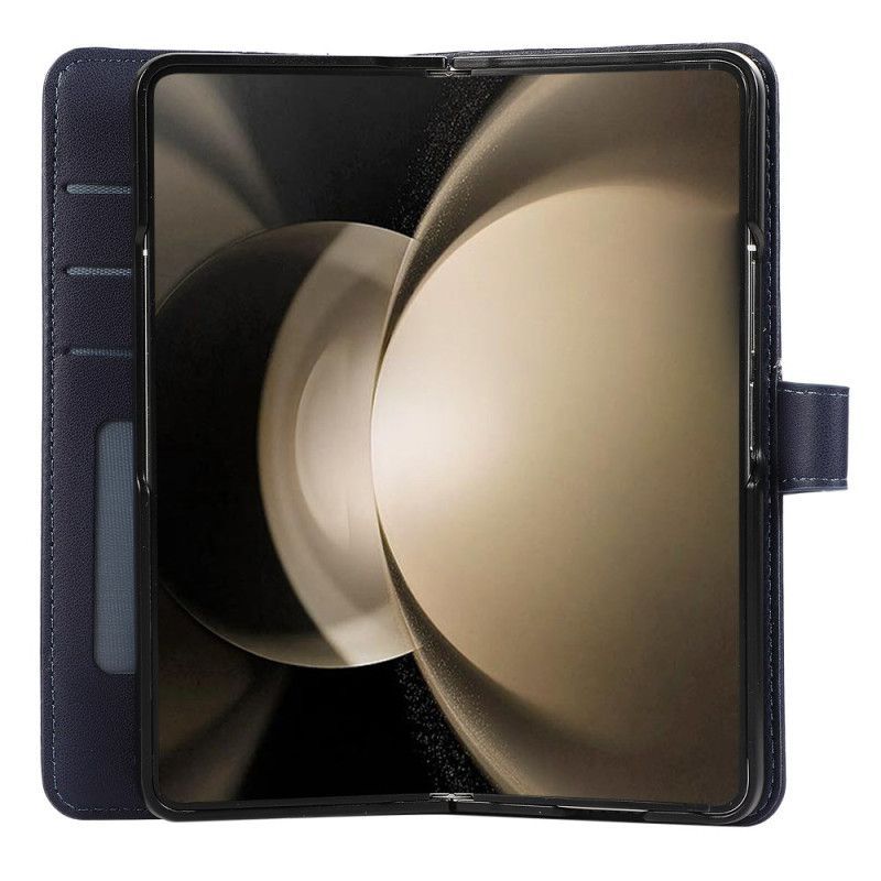 Housse Samsung Galaxy Z Fold 7 Motif Gaufré avec Lanière