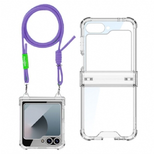 Coque à Cordon Samsung Galaxy Z Flip 7 FE / Z Flip 6 Transparente