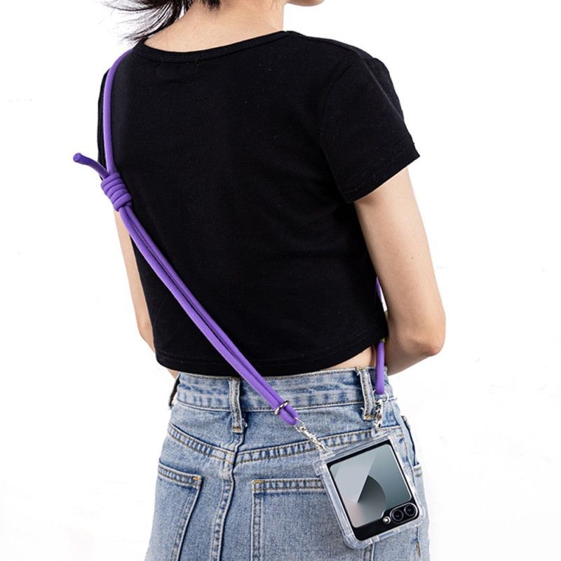 Coque à Cordon Samsung Galaxy Z Flip 7 FE / Z Flip 6 Transparente