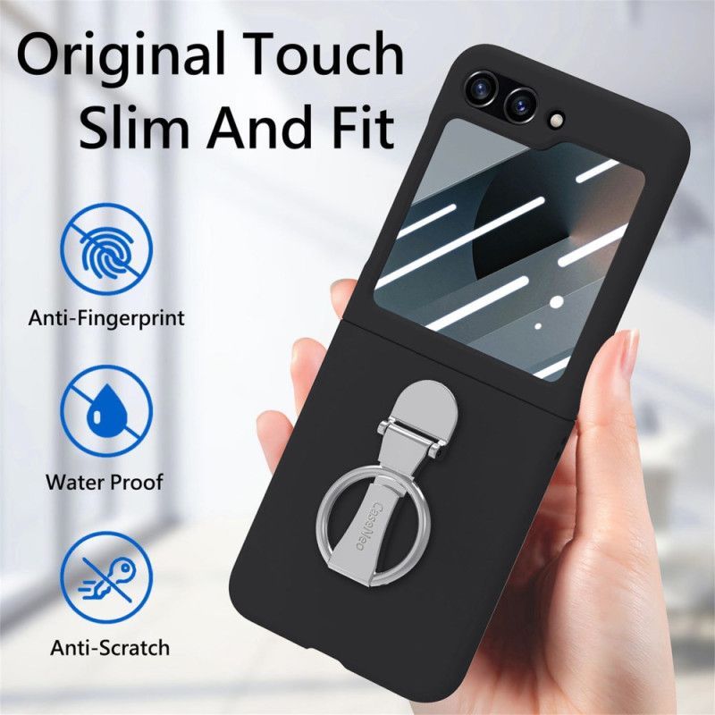 Coque Samsung Galaxy Z Flip 7 FE / Z Flip 6 Anneau-Support et Protecteur Écran Arrière