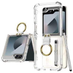 Coque Samsung Galaxy Z Flip 7 FE / Z Flip 6 Anneau-Support et Stylet