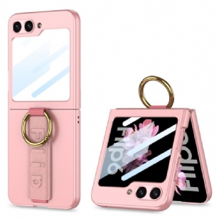 Coque Samsung Galaxy Z Flip 7 FE / Z Flip 6 Anneau-Suppport et Sangle GKK