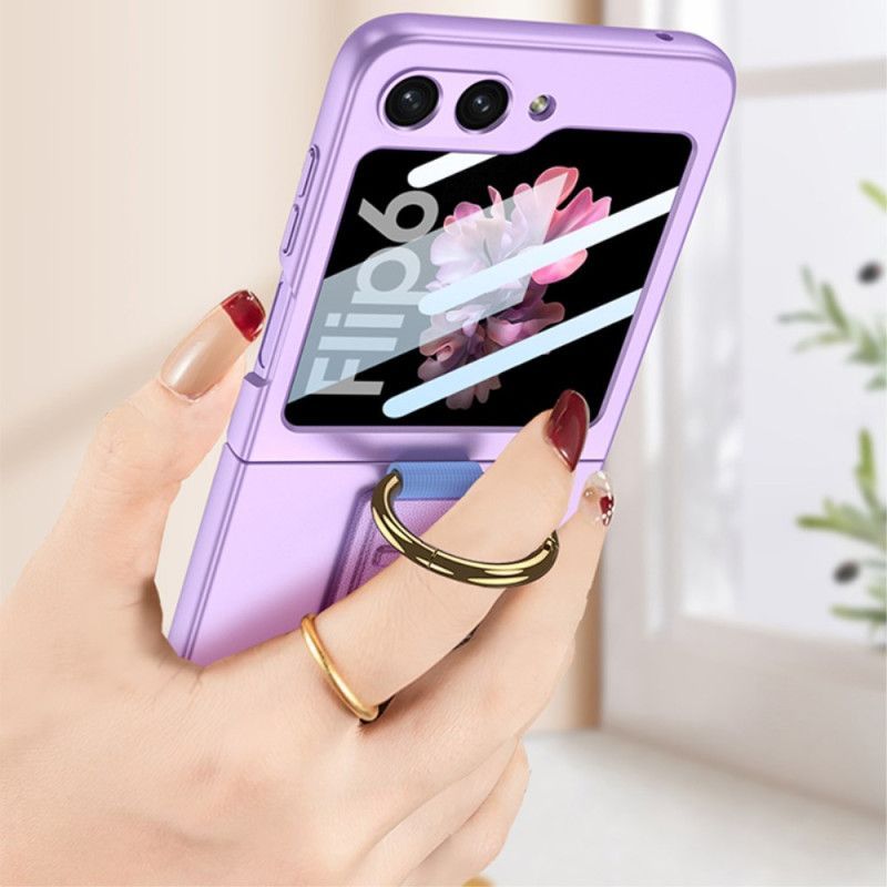 Coque Samsung Galaxy Z Flip 7 FE / Z Flip 6 Anneau-Suppport et Sangle GKK