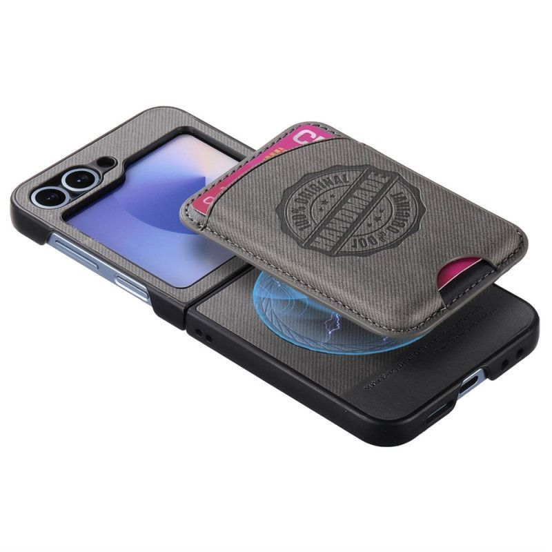 Coque Samsung Galaxy Z Flip 7 FE / Z Flip 6 Compatible MagSafe Porte-Cartes Détachable