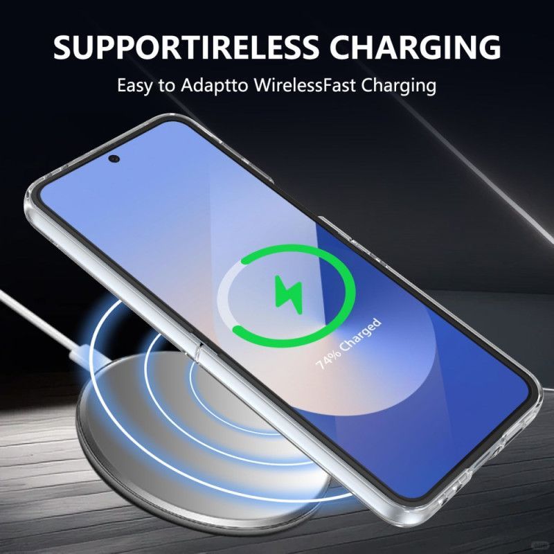 Coque Samsung Galaxy Z Flip 7 FE / Z Flip 6 Compatible MagSafe Translucide avec Protecteur Écran