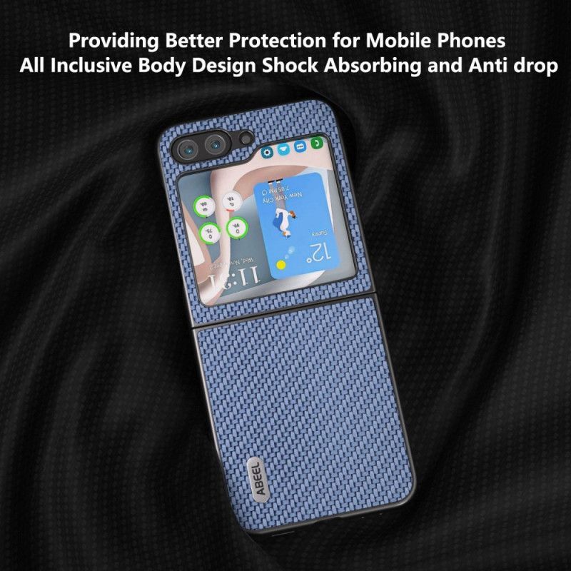 Coque Samsung Galaxy Z Flip 7 FE / Z Flip 6 Design Fibre Carbone ABEEL