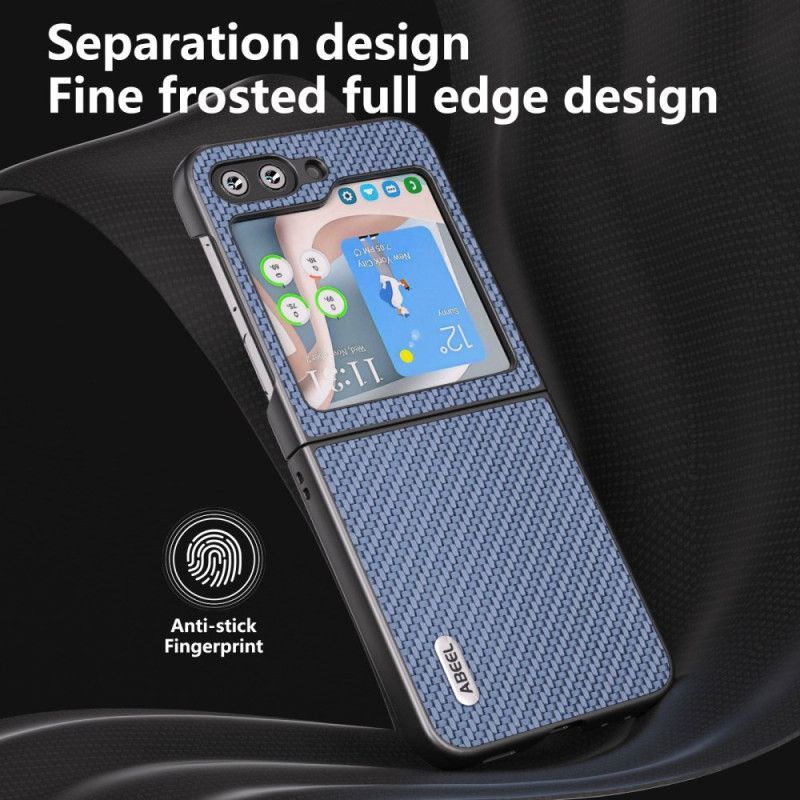 Coque Samsung Galaxy Z Flip 7 FE / Z Flip 6 Design Fibre Carbone ABEEL