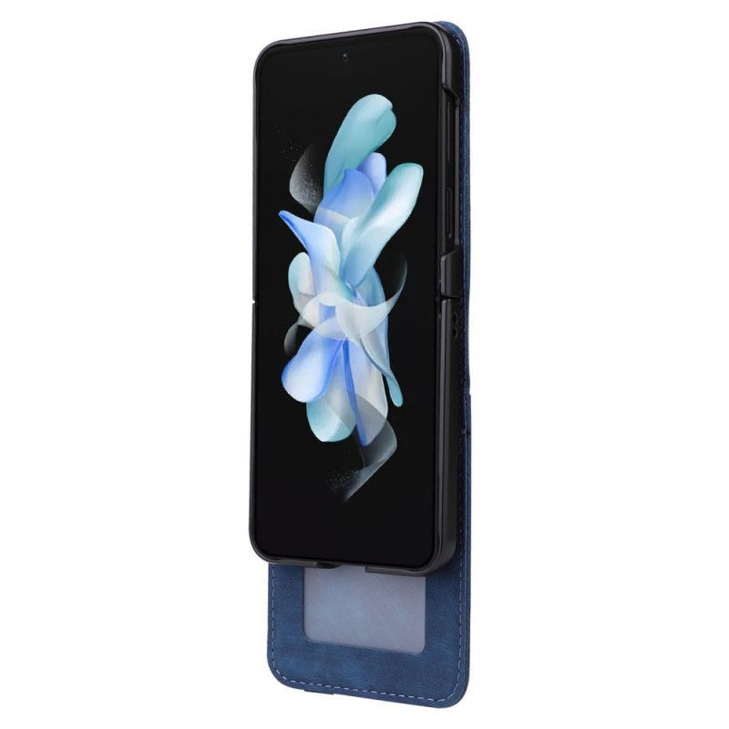 Coque Samsung Galaxy Z Flip 7 FE / Z Flip 6 Effet Cuir Porte-Cartes