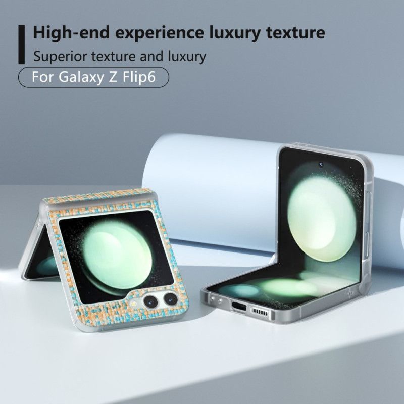 Coque Samsung Galaxy Z Flip 7 FE / Z Flip 6 Effet Tissu