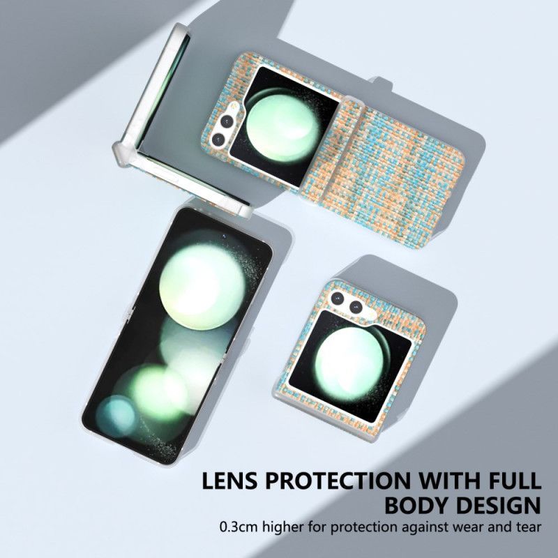 Coque Samsung Galaxy Z Flip 7 FE / Z Flip 6 Effet Tissu