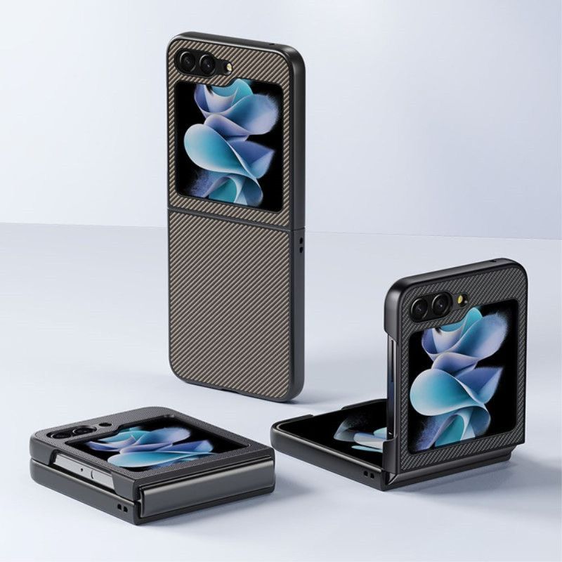 Coque pour Samsung Galaxy Z Flip 7 FE / Z Flip 6 Finition Fibre Carbone