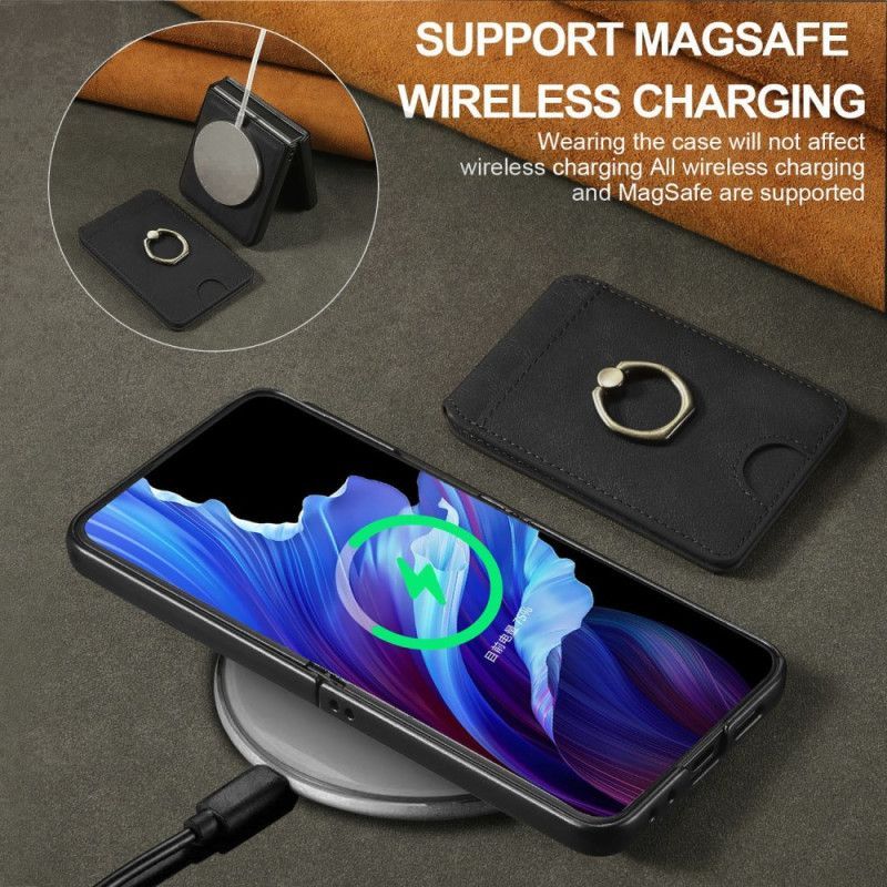 Coque Samsung Galaxy Z Flip 7 FE / Z Flip 6 Magnétique avec porte-cartes détachable