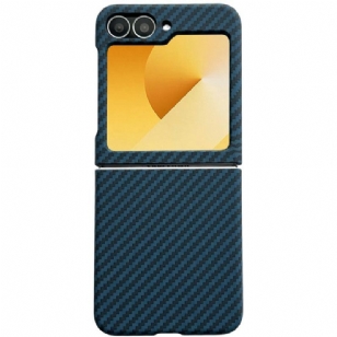 Coque Samsung Galaxy Z Flip 7 FE / Z Flip 6 Magnétique Texture Fibre Carbone
