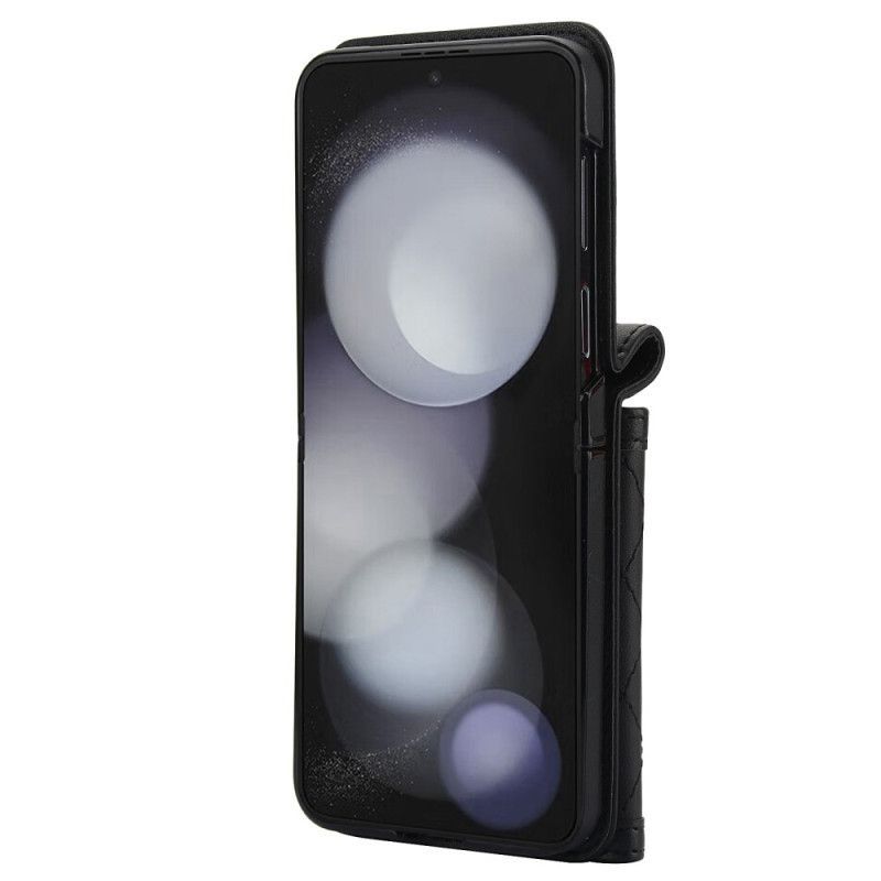 Coque Samsung Galaxy Z Flip 7 FE / Z Flip 6 Porte-Cartes Bandoulière et Lanière