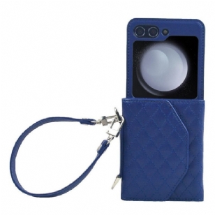 Coque Samsung Galaxy Z Flip 7 FE / Z Flip 6 Porte-Cartes et Sangle