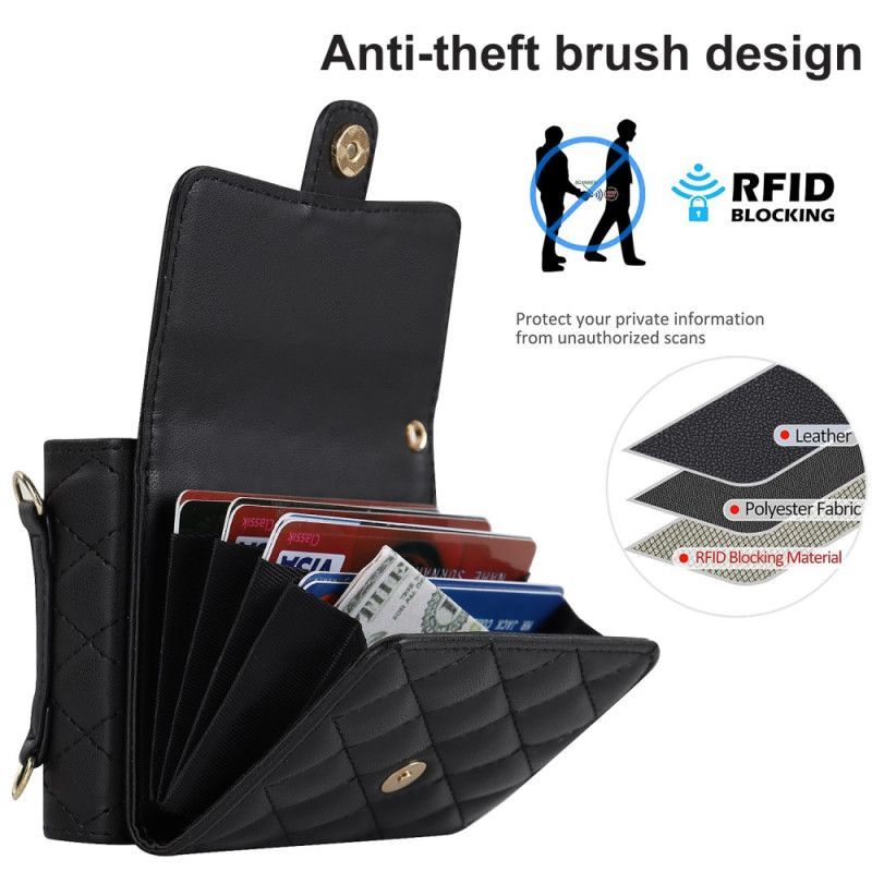 Coque Samsung Galaxy Z Flip 7 FE / Z Flip 6 Portefeuille à Bandoulière