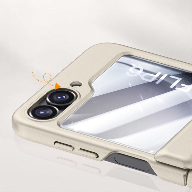 Coque Samsung Galaxy Z Flip 7 FE / Z Flip 6 Protection de Charnière et Film Écran Arrière en Verre Trempé