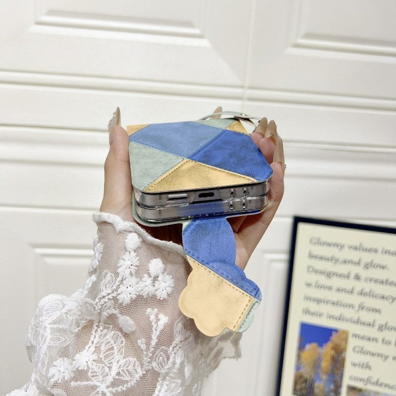 Coque Samsung Galaxy Z Flip 7 FE / Z Flip 6 Rétro avec Fermoir Patte de Chat