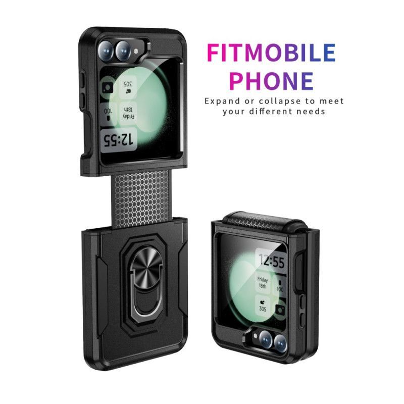 Coque Samsung Galaxy Z Flip 7 FE / Z Flip 6 Robuste avec Anneau-Support