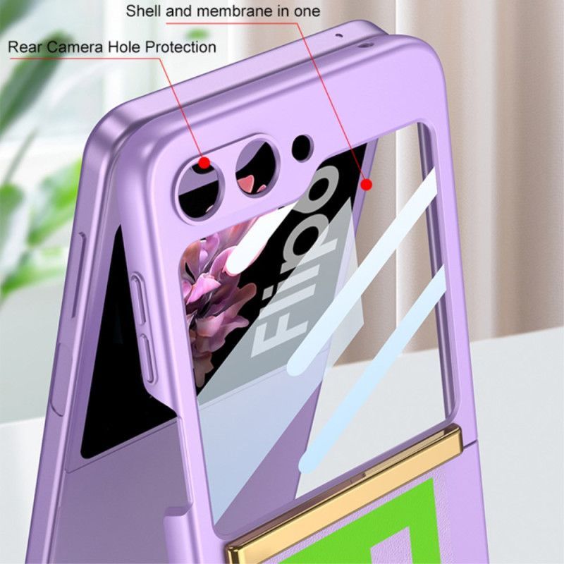 Coque Samsung Galaxy Z Flip 7 FE / Z Flip 6 Sangle et Film de Protection Écran Arrière GKK