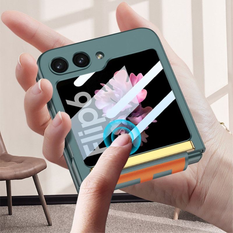 Coque Samsung Galaxy Z Flip 7 FE / Z Flip 6 Sangle et Film de Protection Écran Arrière GKK