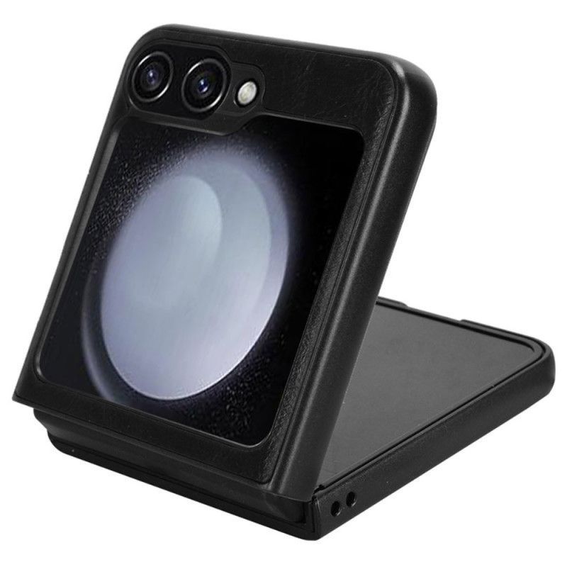 Coque Samsung Galaxy Z Flip 7 FE / Z Flip 6 Simili Cuir Couture