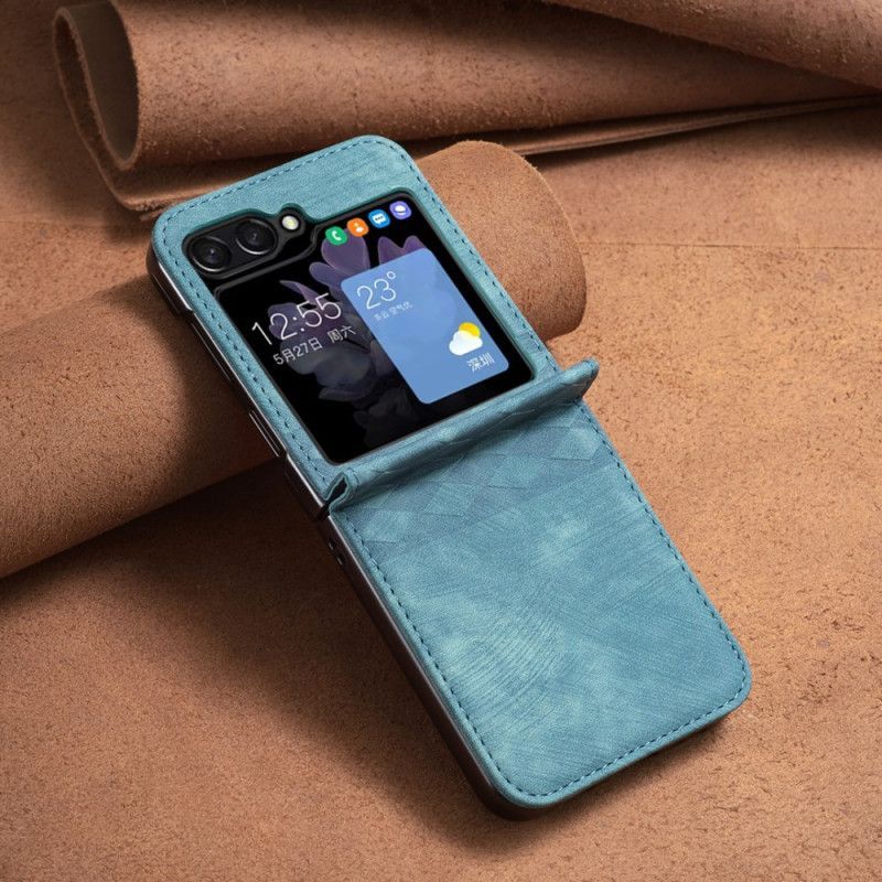Coque Samsung Galaxy Z Flip 7 FE / Z Flip 6 Simili Cuir Frise