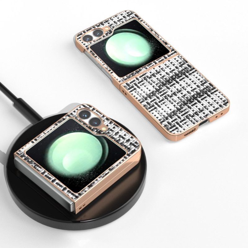 Coque Samsung Galaxy Z Flip 7 FE / Z Flip 6 Simili Cuir Texturé