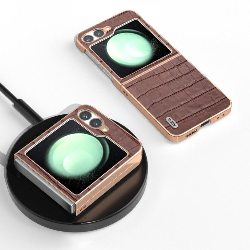 Coque Samsung Galaxy Z Flip 7 FE / Z Flip 6 Style Crocodile