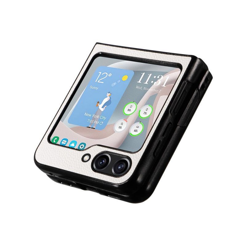 Coque Samsung Galaxy Z Flip 7 FE / Z Flip 6 Style Cuir Discret