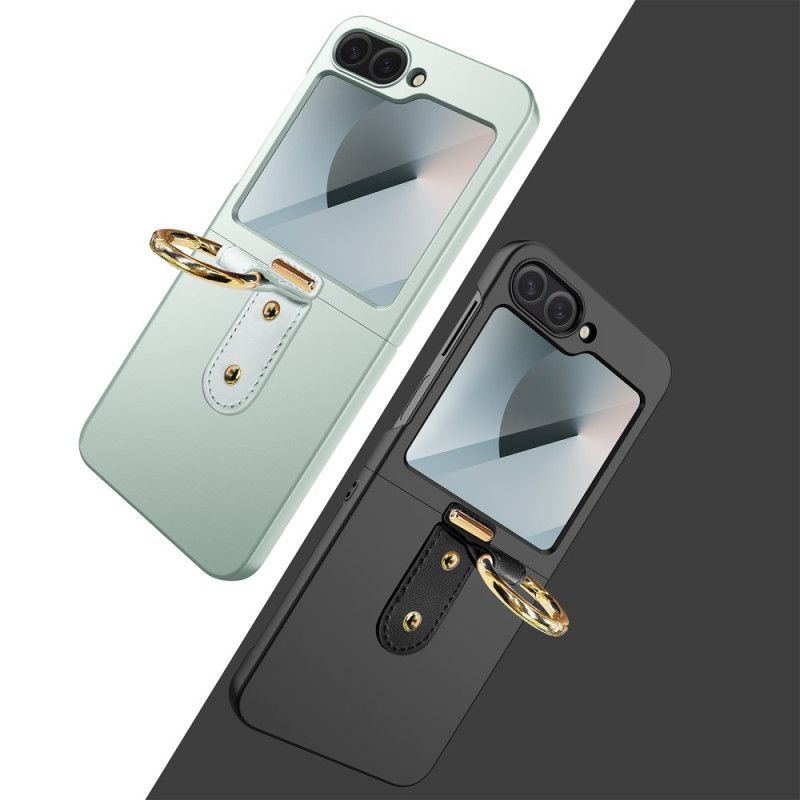 Coque Samsung Galaxy Z Flip 7 FE / Z Flip 6 Support Anneau et Film Protecteur