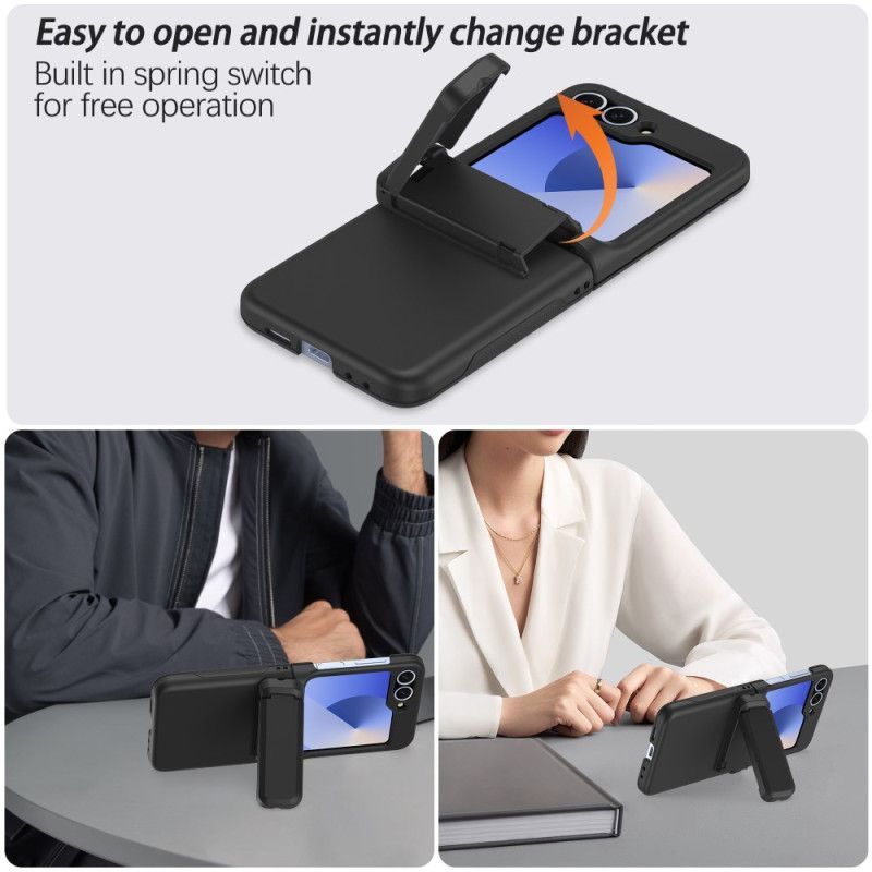 Coque Samsung Galaxy Z Flip 7 FE / Z Flip 6 Support Intégré et Porte-Carte