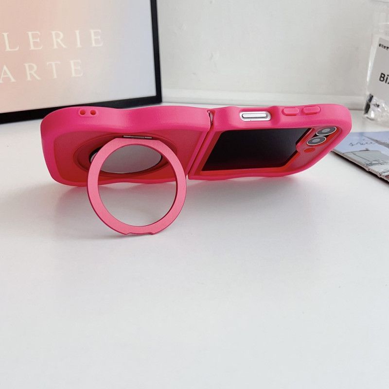 Coque Samsung Galaxy Z Flip 7 FE / Z Flip 6 Support Rotatif et Miroir Intégré