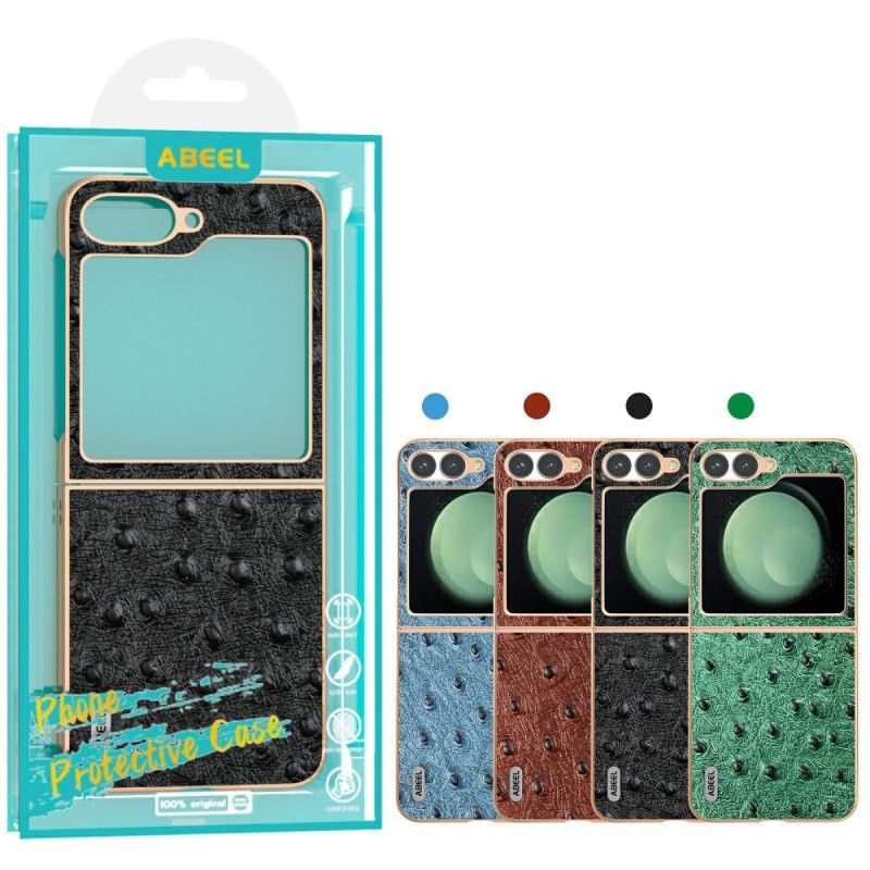 Coque Samsung Galaxy Z Flip 7 FE / Z Flip 6 Texture Autruche