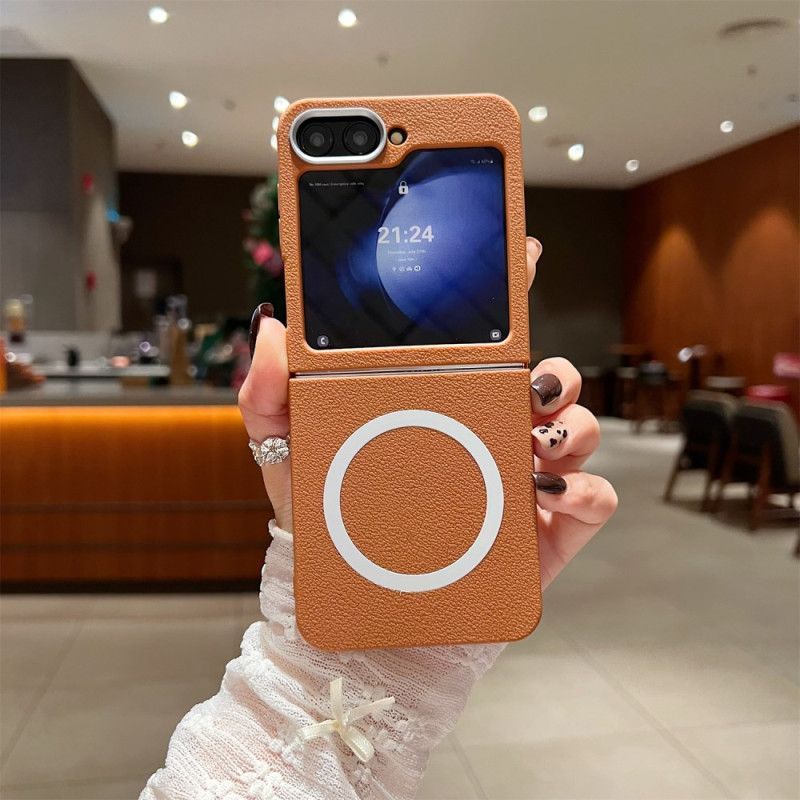 Coque Samsung Galaxy Z Flip 7 FE / Z Flip 6 Texture Cuir