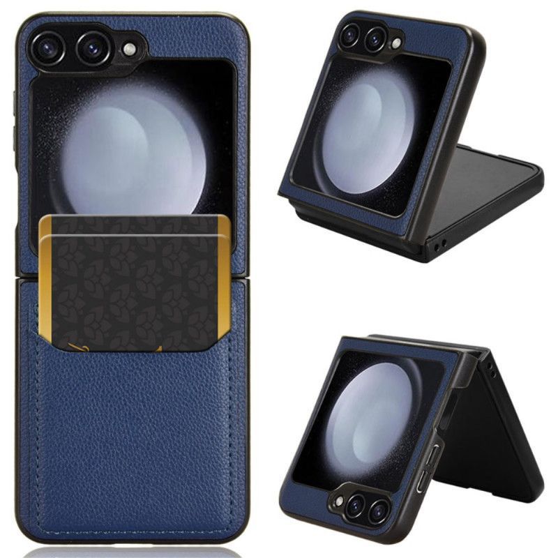 Coque Samsung Galaxy Z Flip 7 FE / Z Flip 6 Texture Litchi Porte-Cartes