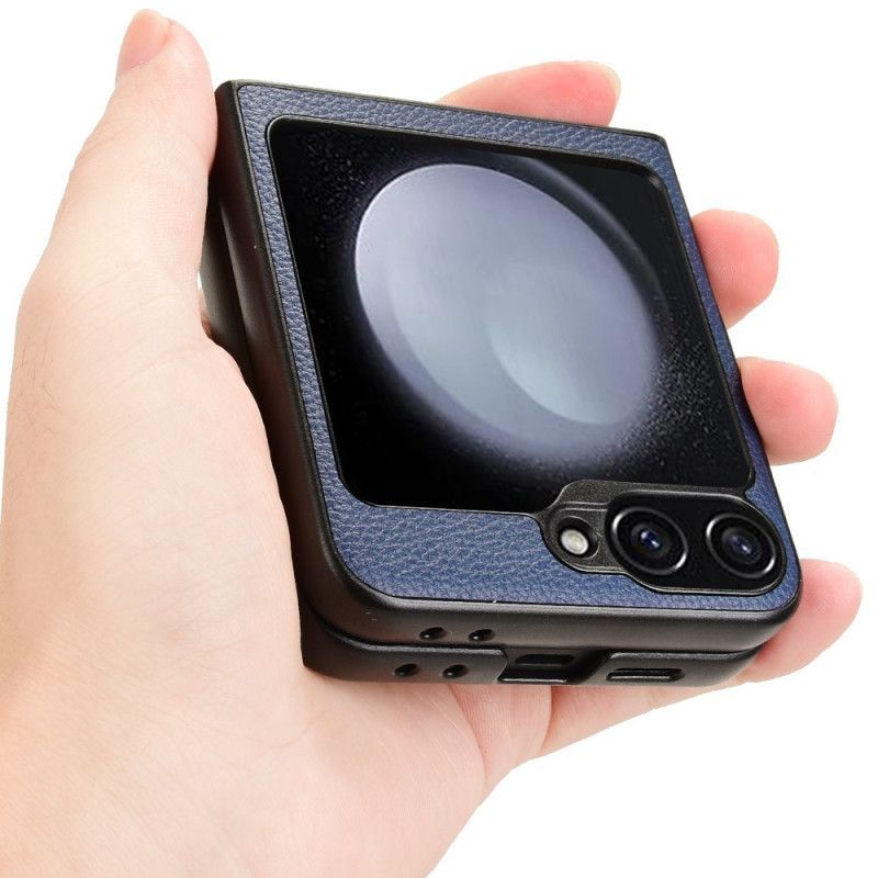 Coque Samsung Galaxy Z Flip 7 FE / Z Flip 6 Texture Litchi Porte-Cartes