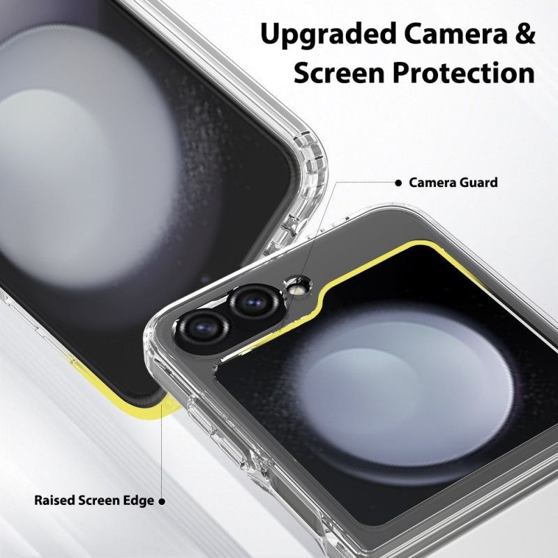 Coque Samsung Galaxy Z Flip 7 FE / Z Flip 6 Transparente Design Monobloc