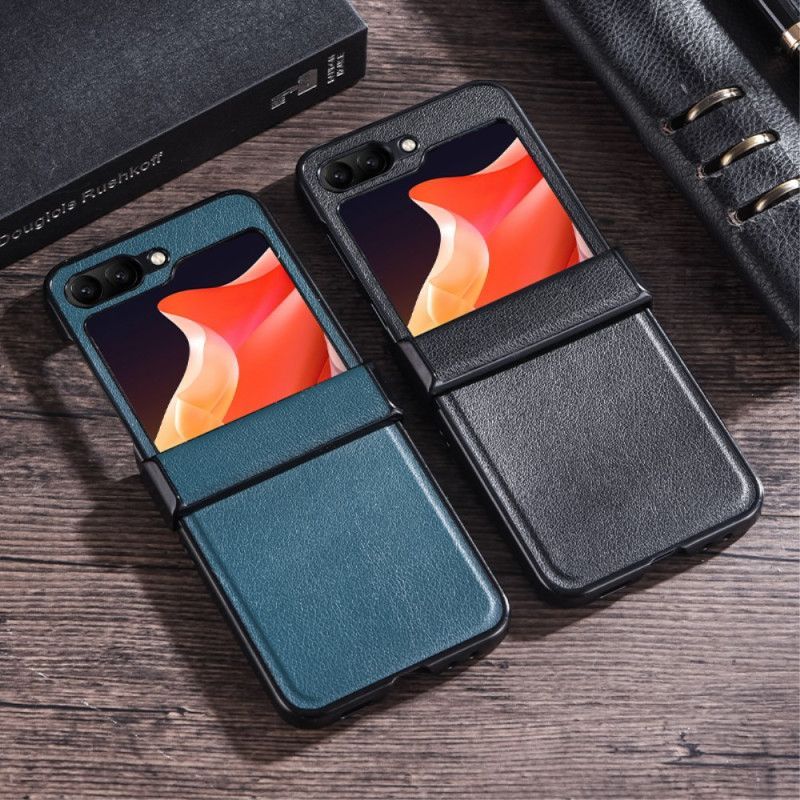 Coque Samsung Galaxy Z Flip 7 FE / Z Flip 6 Ultra Mince Simili Cuir