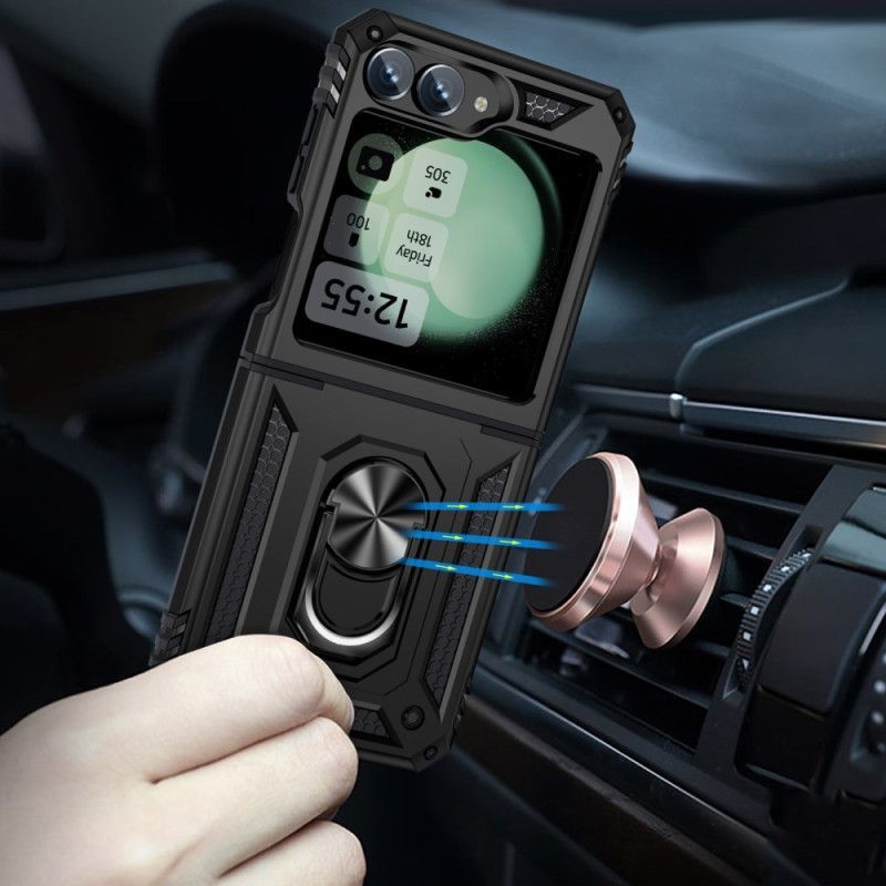 Coque Samsung Galaxy Z Flip 7 FE / Z Flip 6 Ultra Résistante Anneau-Support