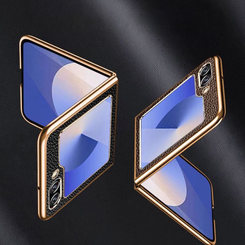 Coque Samsung Galaxy Z Flip 7 FE / Z Flip 6 Véritable Cuir