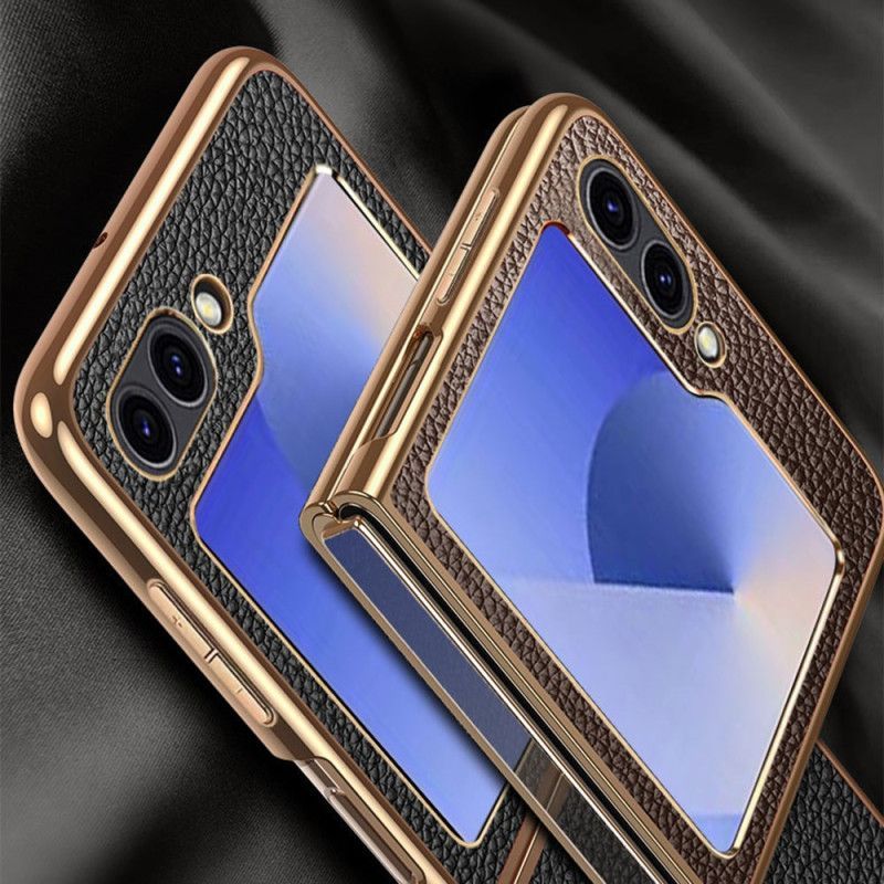 Coque Samsung Galaxy Z Flip 7 FE / Z Flip 6 Véritable Cuir