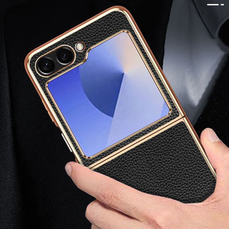 Coque Samsung Galaxy Z Flip 7 FE / Z Flip 6 Véritable Cuir