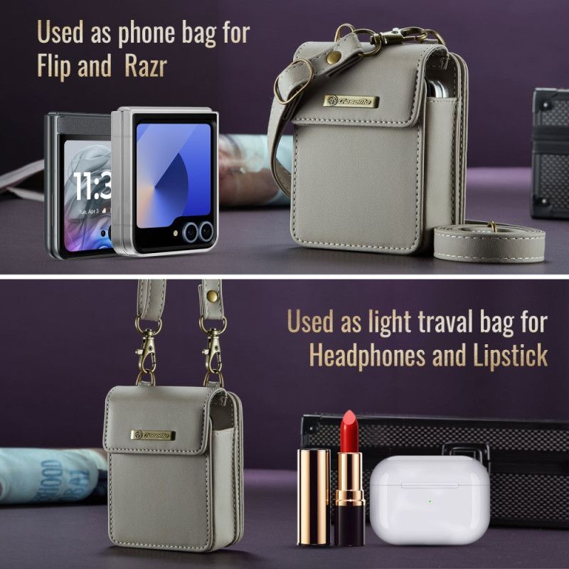 Étui Portefeuille RFID pour Samsung Galaxy Z Flip Bandoulière