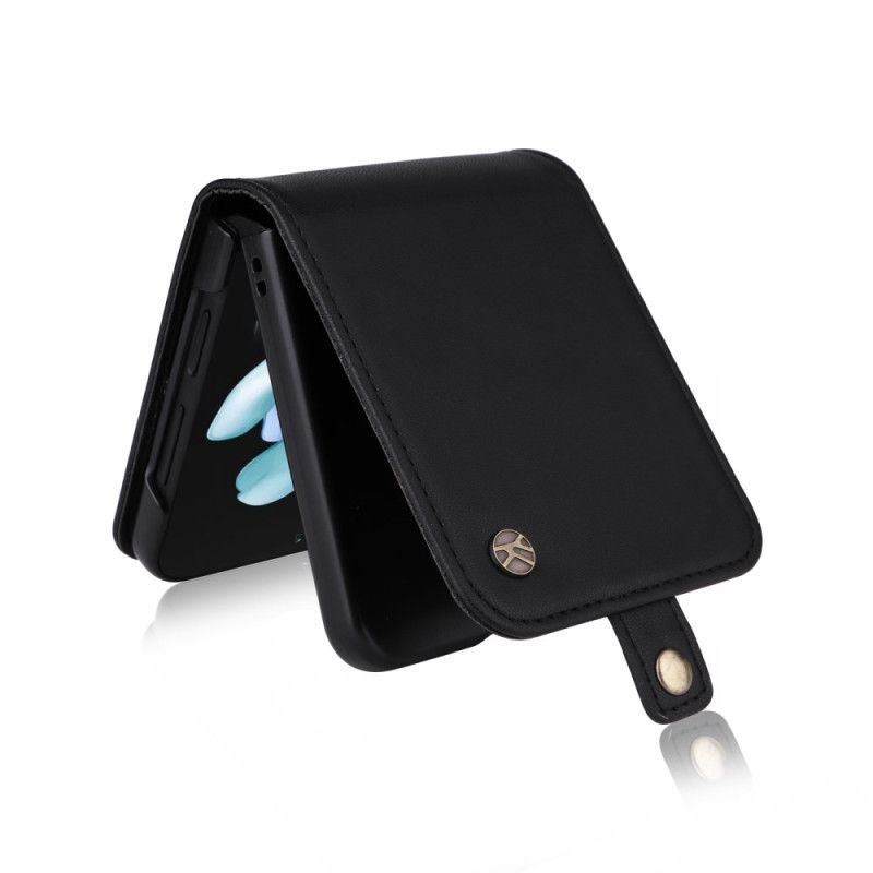 Étui Samsung Galaxy Z Flip 7 FE / Z Flip 6 Porte-Cartes et Fermoir