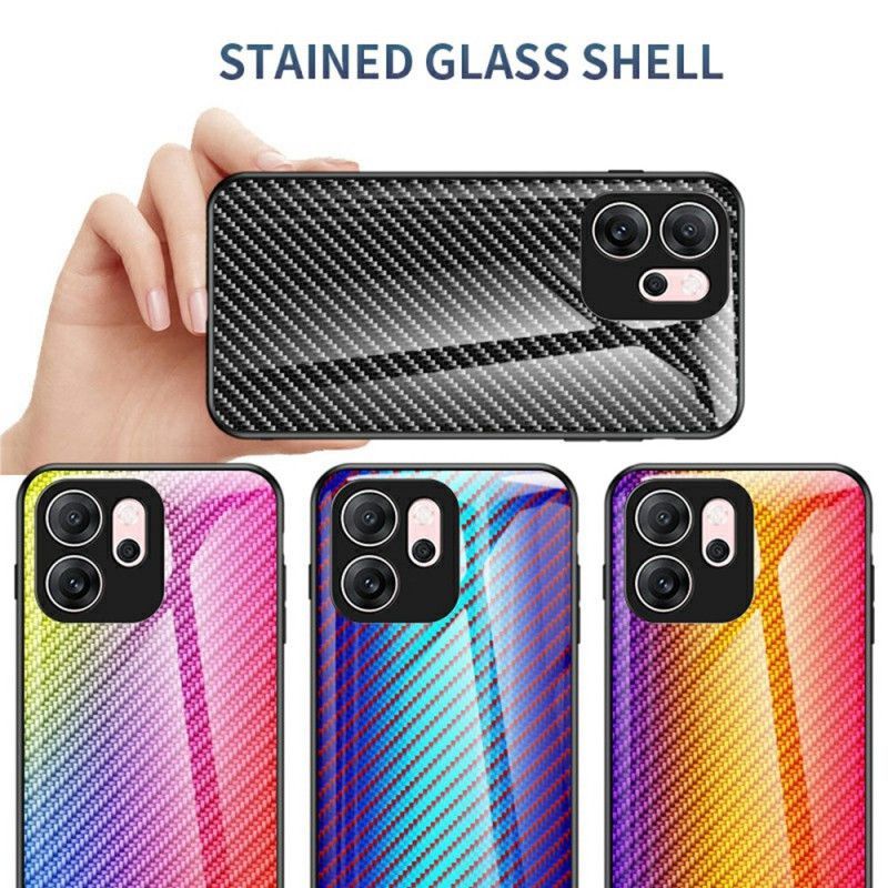 Coque Oppo Reno 14 F 5G Verre Trempé Fibre Carbone