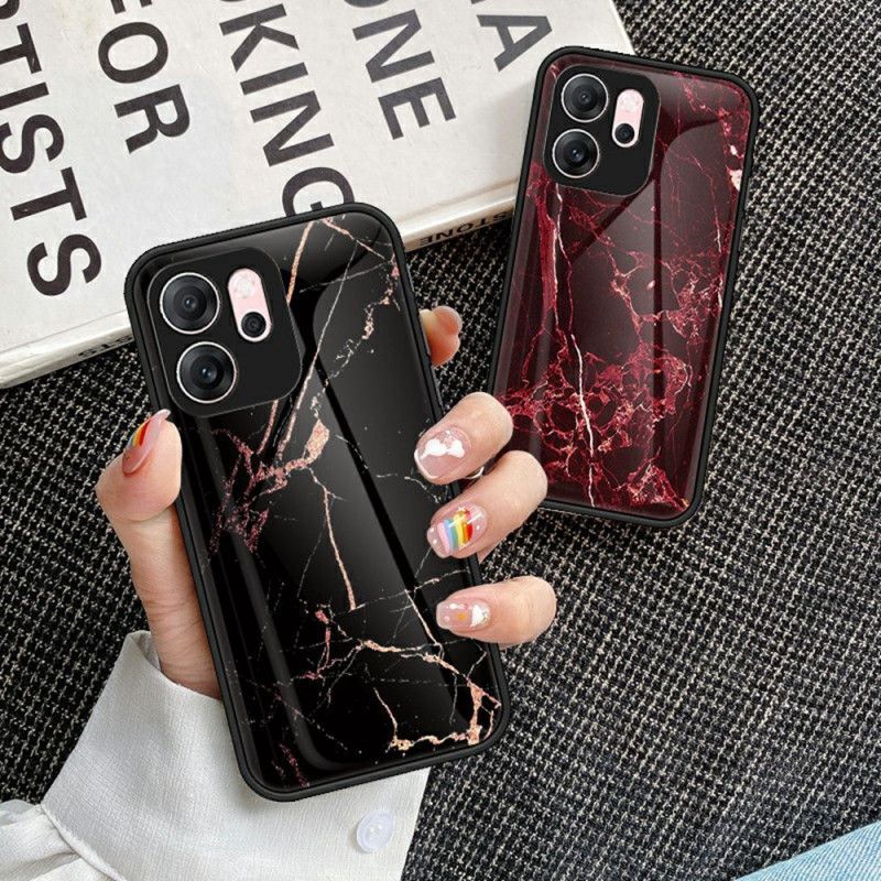 Coque Oppo Reno 14 F 5G Verre Trempé Marbre